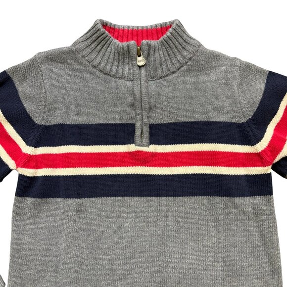 OSHKOSH B'GOSH All Cotton 1/4 Zip Pullover Sweater SZ 6 - Picture 2 of 6